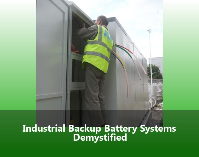 Industrial Backup Battery Systems Demystified